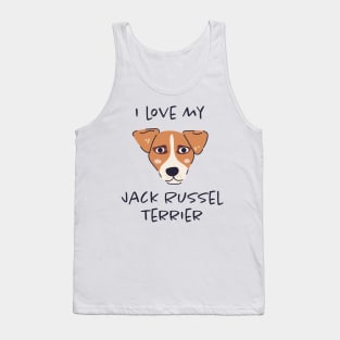 I Love My Jack Russel Terrier Tank Top